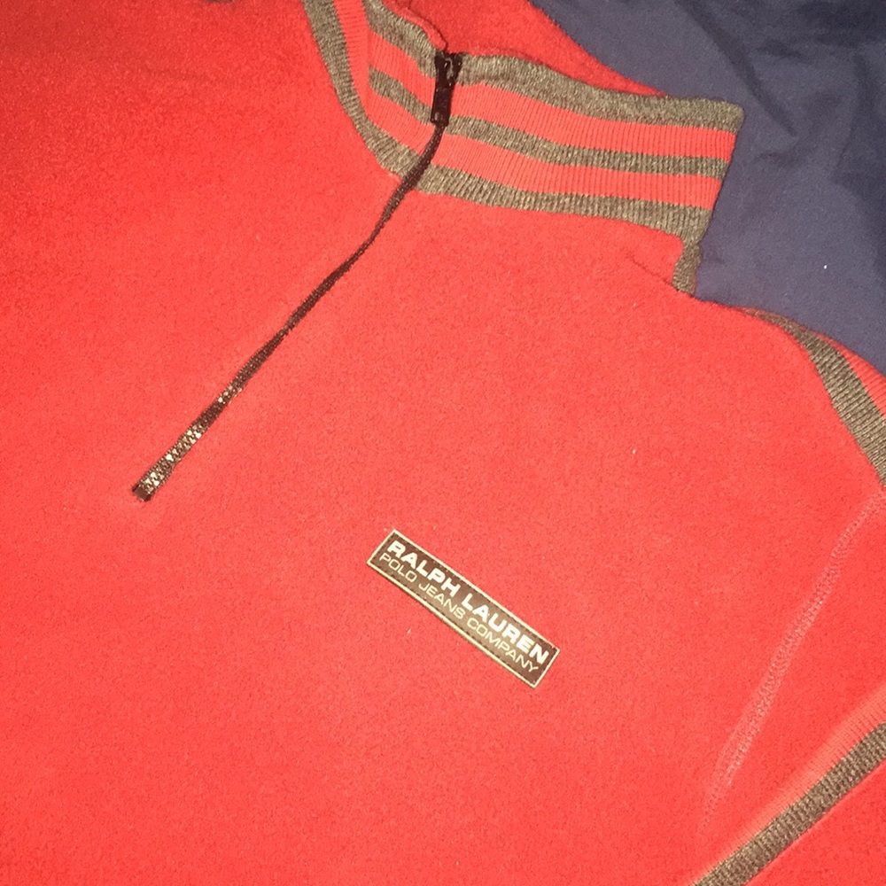 Polo jeans co quarter zip sweater